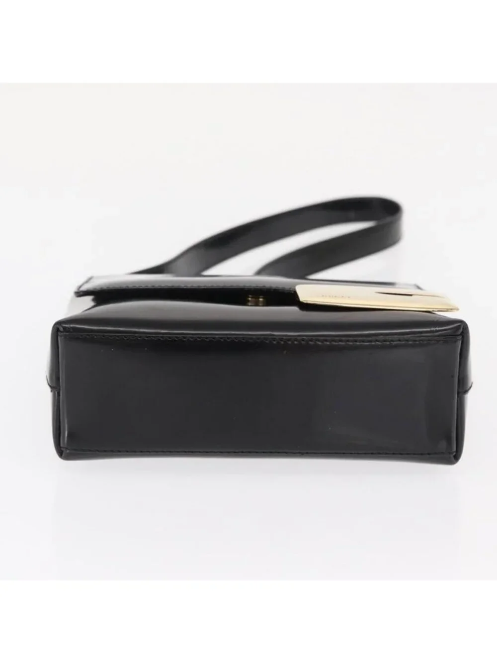 Authentic GUCCI Shoulder Bag Patent leather Black Gold 007 3444 0282 - Picture 12 of 16